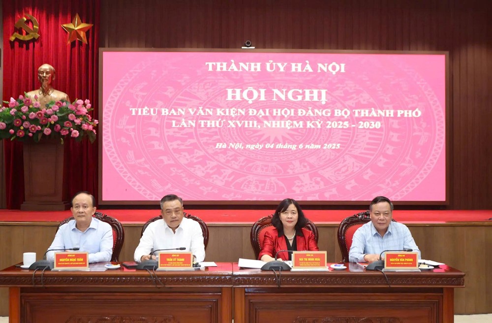 Dự thảo Báo cáo chính trị của BCH Đảng bộ Thành phố khóa XVII tại Đại hội Đại biểu lần thứ XVIII Đảng bộ TP Hà Nội - ảnh 1