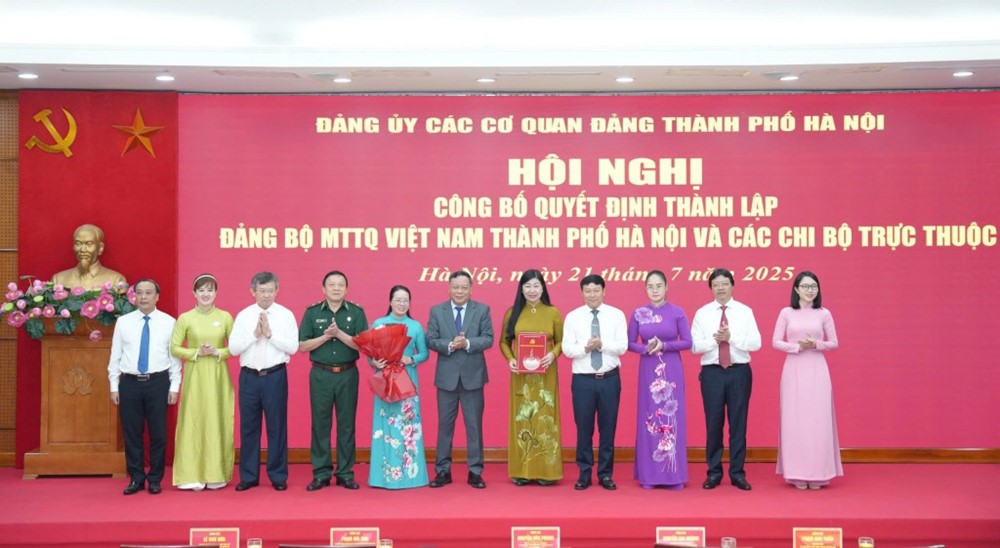 Đảng bộ MTTQ Việt Nam TP Hà Nội thành lập, gồm 36 chi bộ với 679 đảng viên - ảnh 1