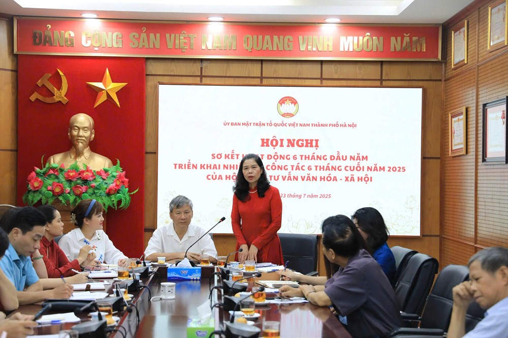Ủy ban MTTQ Việt Nam thành phố Hà Nội sơ kết hoạt động Hội đồng tư vấn Văn hóa - Xã hội - ảnh 1