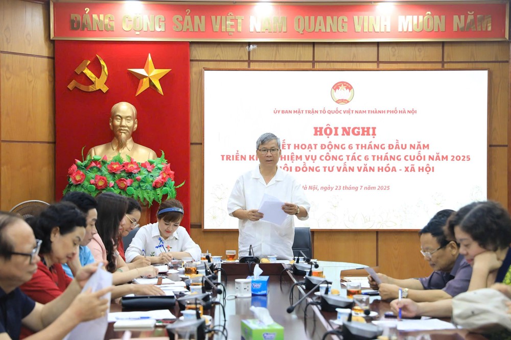 Ủy ban MTTQ Việt Nam thành phố Hà Nội sơ kết hoạt động Hội đồng tư vấn Văn hóa - Xã hội - ảnh 2