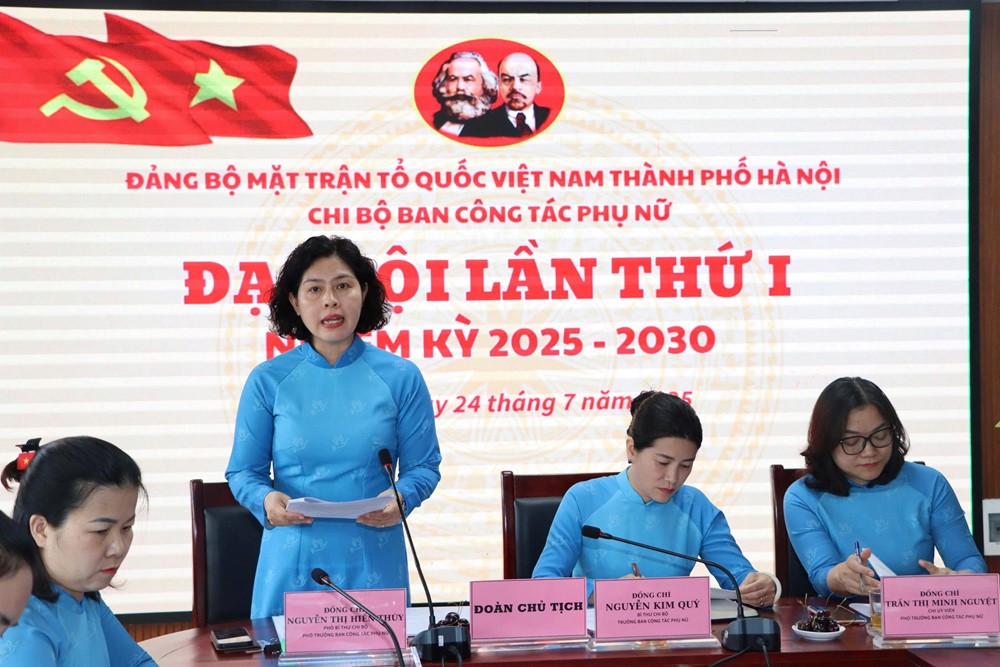 Đại hội Chi bộ Ban Công tác Phụ nữ: Tiếp tục đổi mới nội dung, phương thức hoạt động của tổ chức Hội   - ảnh 4
