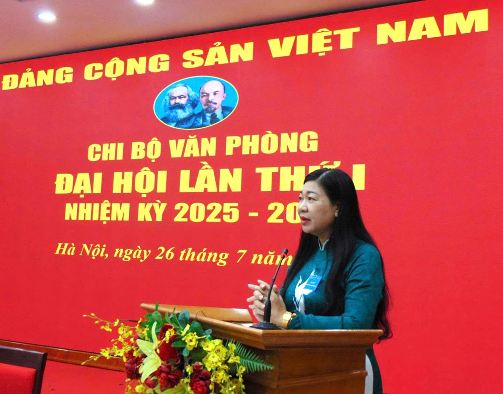 Chi bộ Văn phòng Uỷ ban MTTQ Việt Nam TP Hà Nội tổ chức Đại hội lần thứ I, nhiệm kỳ 2025 - 2030 - ảnh 5