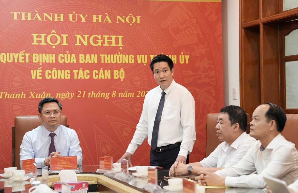 Phó trưởng ban Tuyên giáo và Dân vận Thành uỷ Hà Nội được điều động, giữ chức Bí thư Đảng uỷ phường Thanh Xuân - ảnh 3