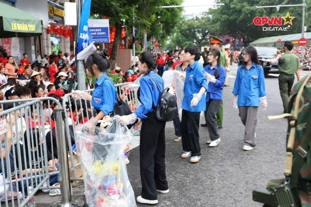 Những hình ảnh đẹp của 8.800 thanh niên Thủ đô trước giờ tổng hợp luyện diễu binh, diễu hành - ảnh 4