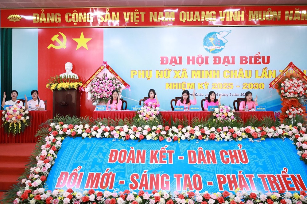 Phụ nữ Minh Châu đoàn kết, sáng tạo, chung sức xây dựng xã Xanh – Văn minh – Hạnh phúc - ảnh 5