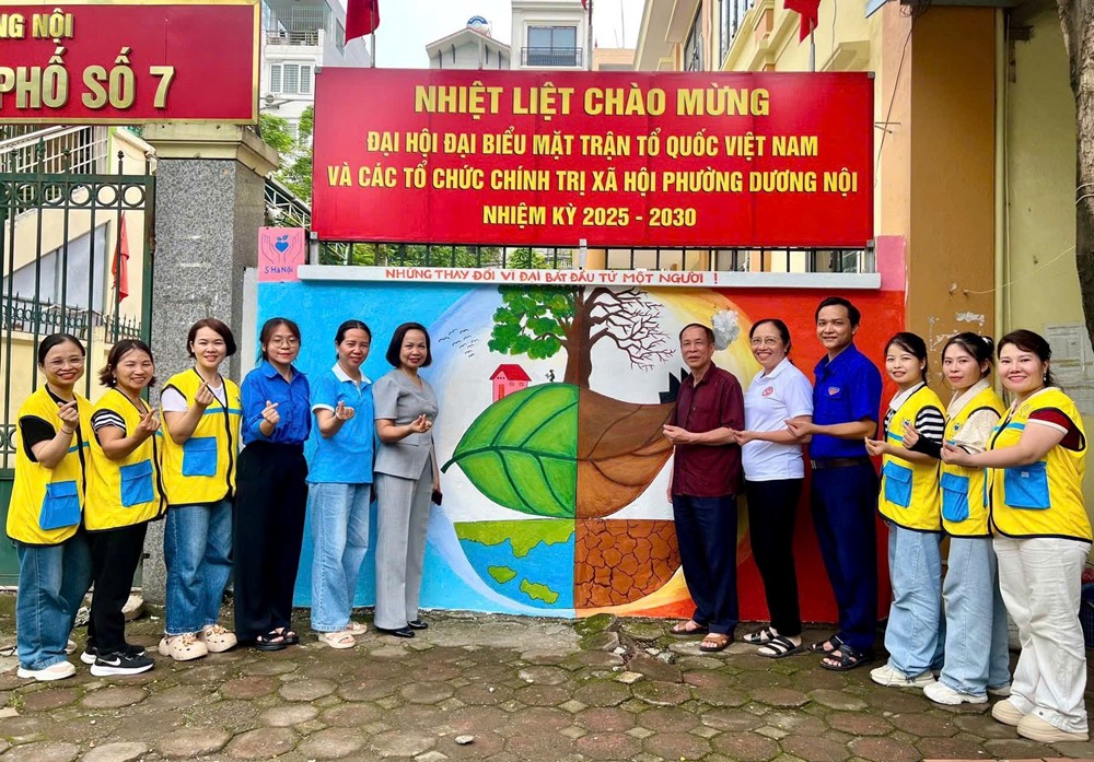 Phường Dương Nội: Nhiều hoạt động thiết thực chào mừng Đại hội MTTQ và các tổ chức chính trị- xã hội - ảnh 8