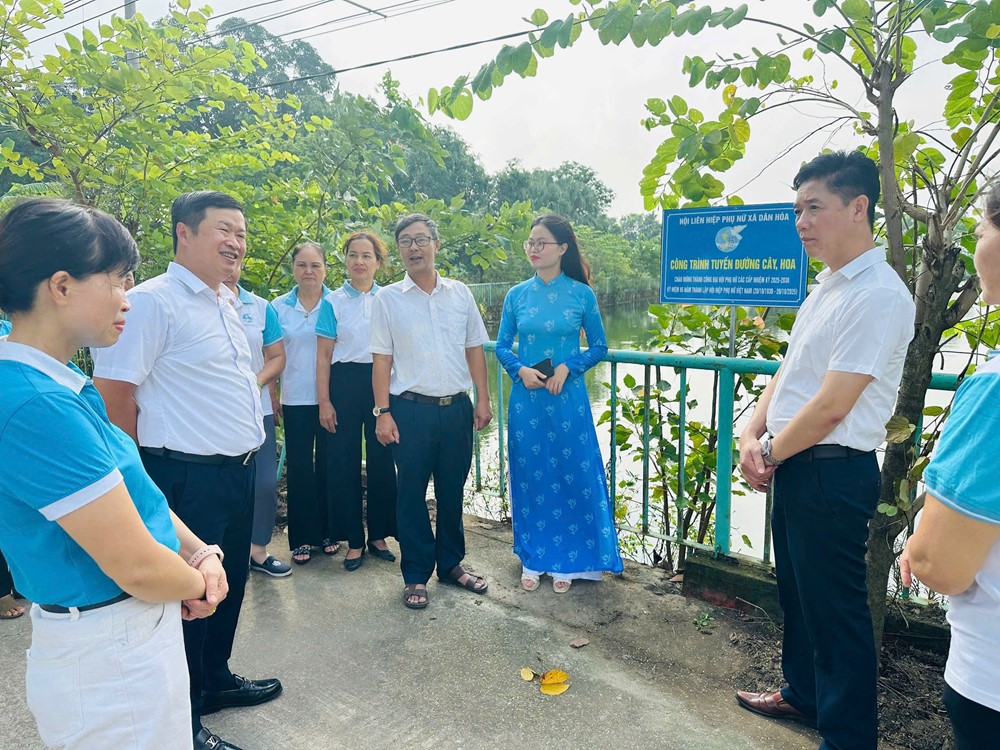 Hội LHPN xã Dân Hoà khánh thành 3 công trình chào mừng thành công Đại hội các cấp  - ảnh 2