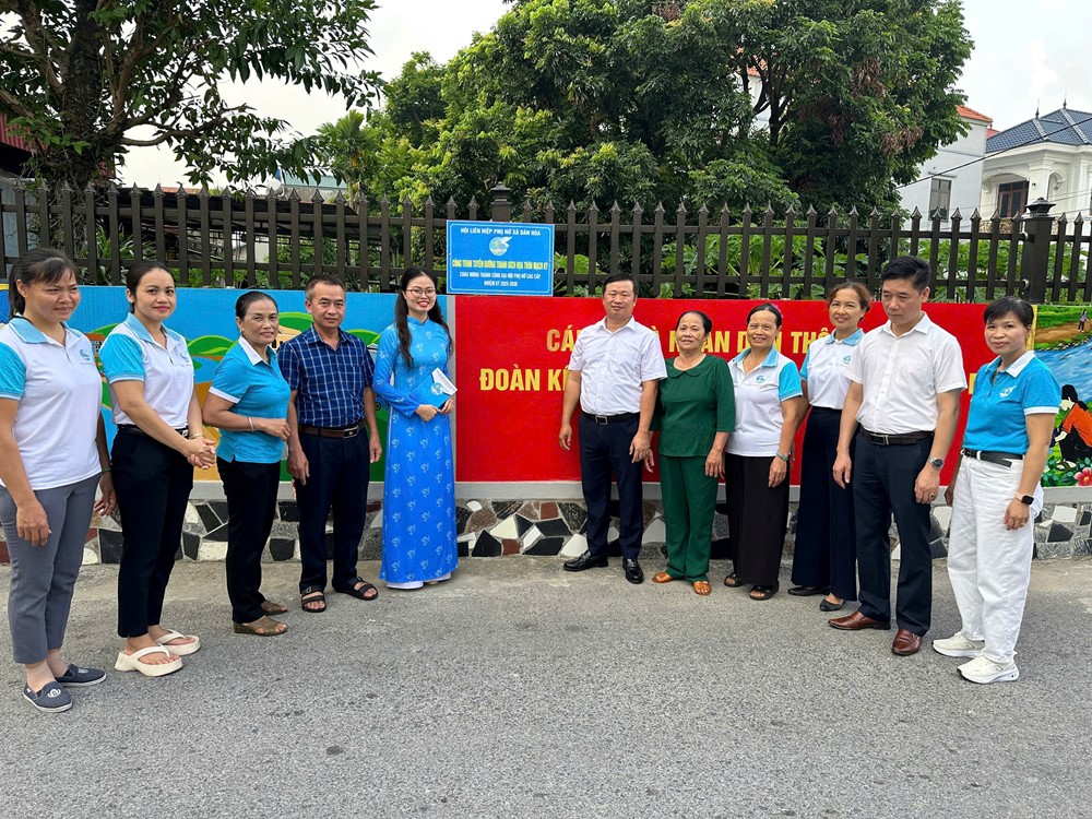 Hội LHPN xã Dân Hoà khánh thành 3 công trình chào mừng thành công Đại hội các cấp  - ảnh 4