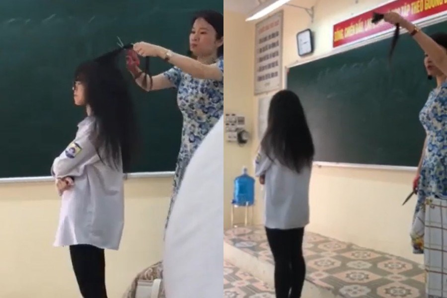 Vụ việc cô giáo cắt tóc học sinh ngay trên bục giảng: Bài học cho cả cô và trò - ảnh 1
