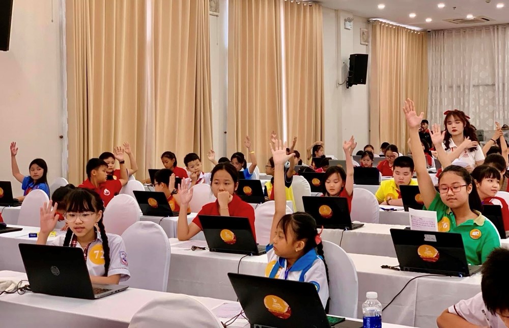 Học sinh quận Ba Đình đạt giải cao Hội thi Trạng nguyên Tiếng Việt năm 2023 - 2024 - ảnh 2