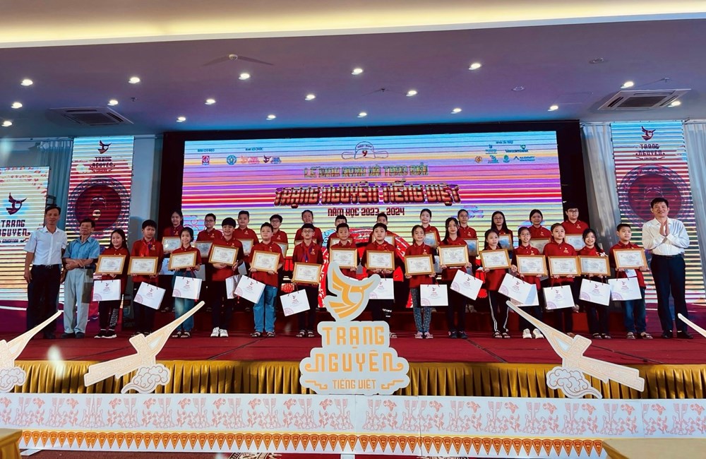 Học sinh quận Ba Đình đạt giải cao Hội thi Trạng nguyên Tiếng Việt năm 2023 - 2024 - ảnh 1