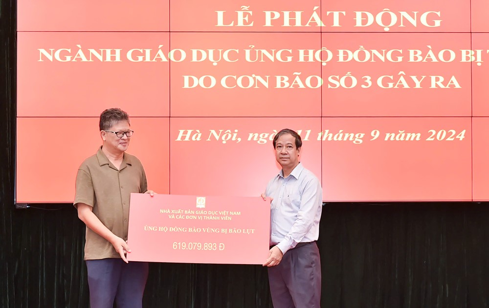 Phát động ngành Giáo dục ủng hộ đồng bào bị thiệt hại do bão số 3 - ảnh 2