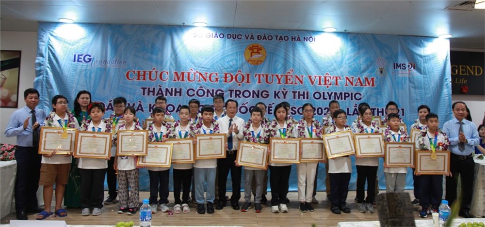 Kỳ thi Olympic quốc tế IMSO năm 2024:  100% học sinh Đoàn Hà Nội đoạt huy chương  - ảnh 2