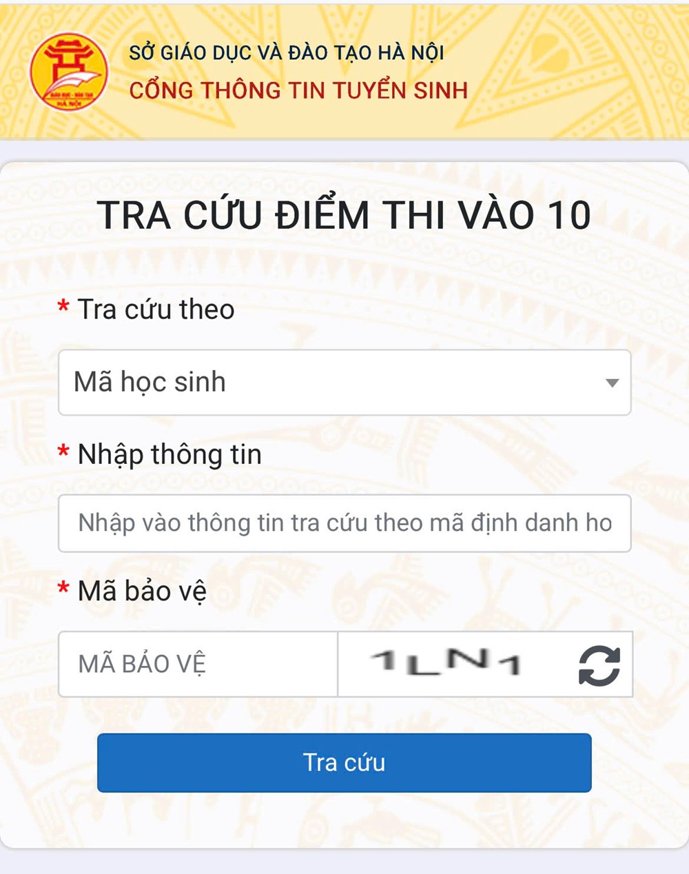 Tra cứu điểm thi lớp 10 THPT năm học 2025-2026 của Hà Nội - ảnh 1