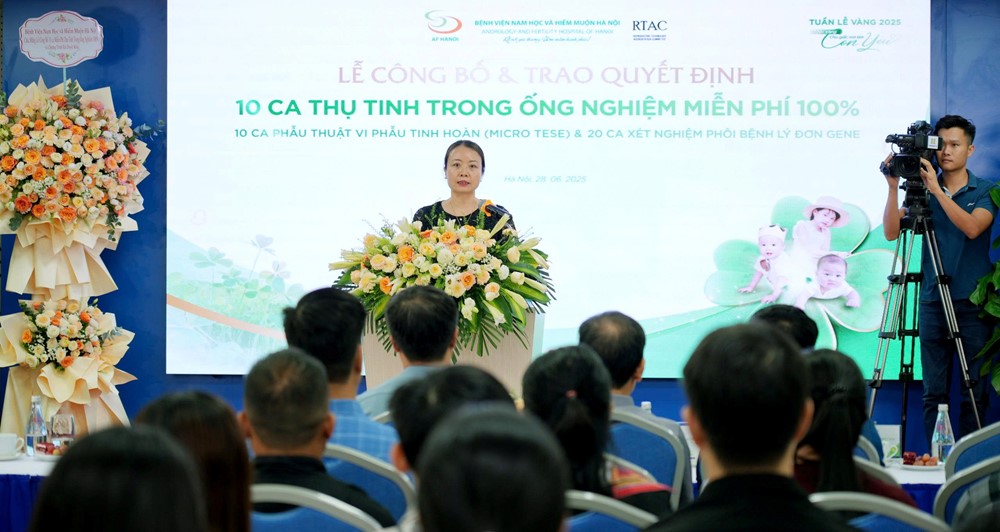 Trao cơ hội, gieo mầm hạnh phúc cho vợ chồng hiếm muộn - ảnh 2