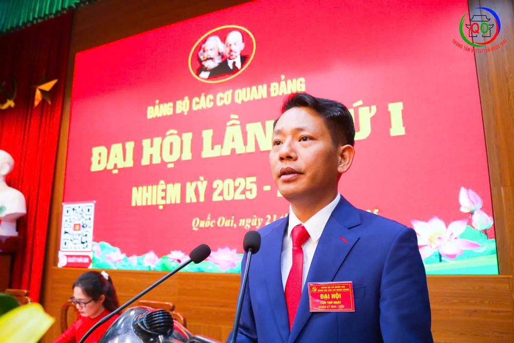 Đại hội Đảng bộ các cơ quan xã Quốc Oai lần thứ Nhất, nhiệm kỳ 2025-2030 thành công tốt đẹp - ảnh 5