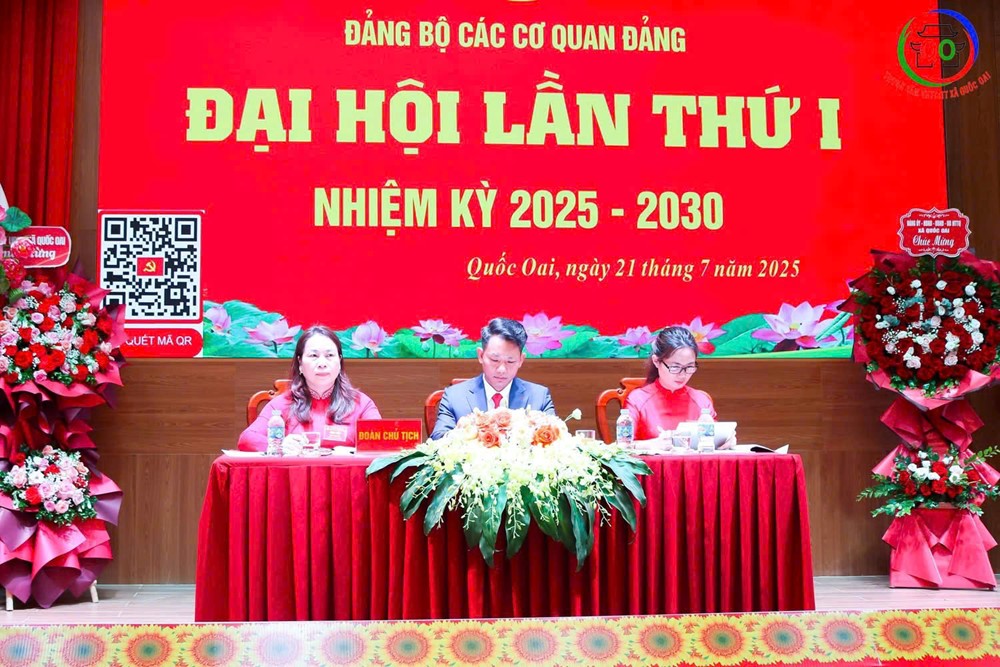 Đại hội Đảng bộ các cơ quan xã Quốc Oai lần thứ Nhất, nhiệm kỳ 2025-2030 thành công tốt đẹp - ảnh 4