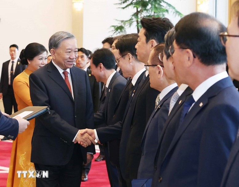 Tổng thống Hàn Quốc chủ trì Lễ đón trọng thể Tổng Bí thư Tô Lâm và Phu nhân - ảnh 4