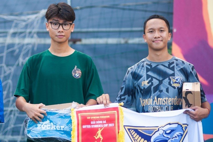 Đội tuyển Chuyên Nguyễn Huệ giành cúp vô địch giải bóng đá Gifted Students Cup 2023 - ảnh 7