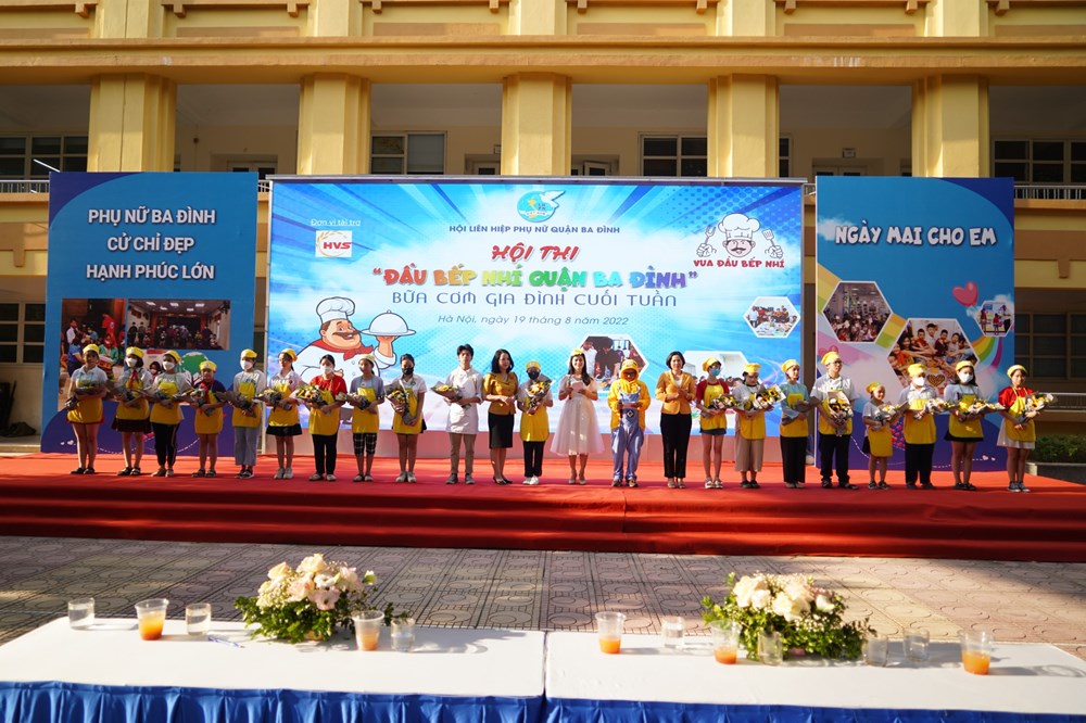 Hội thi “Đầu bếp nhí quận Ba Đình” - sân chơi thú vị cho các trẻ em trên địa bàn - ảnh 12