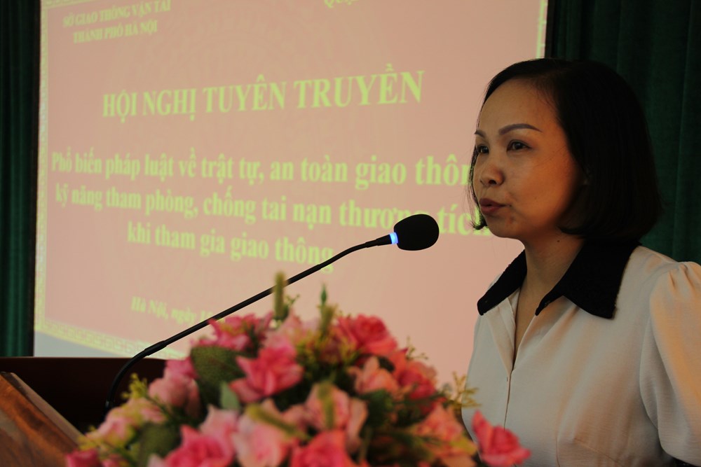 Hội LHPN quận Hà Đông: Tập huấn kiến thức pháp luật về an toàn giao thông cho phụ nữ cơ sở - ảnh 1