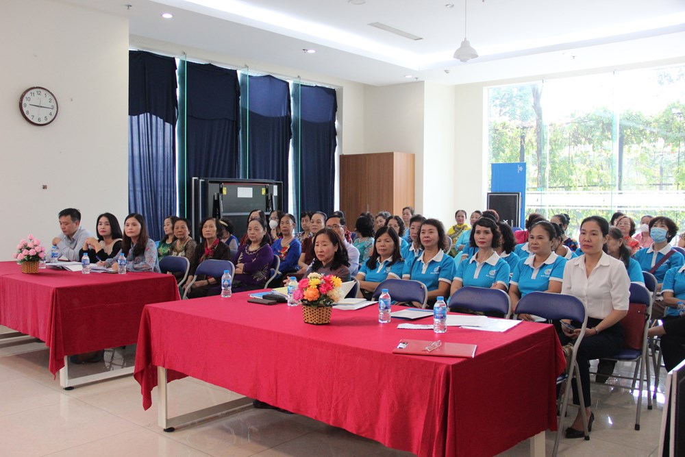 Ra mắt Ban tự quản Chung cư an toàn, thân thiện với phụ nữ và trẻ em phường Mai Động - ảnh 1