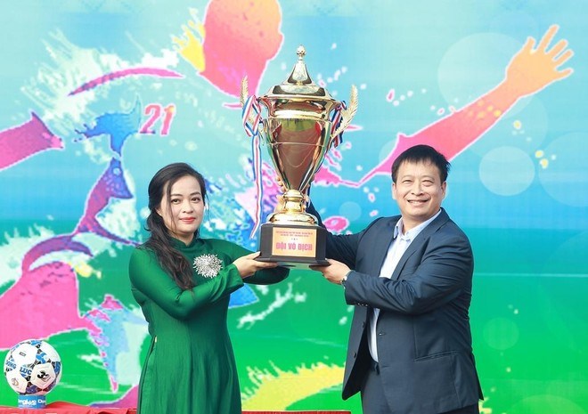 Khai mạc Giải bóng đá học sinh THPT Hà Nội - An ninh Thủ đô 2022 - ảnh 1