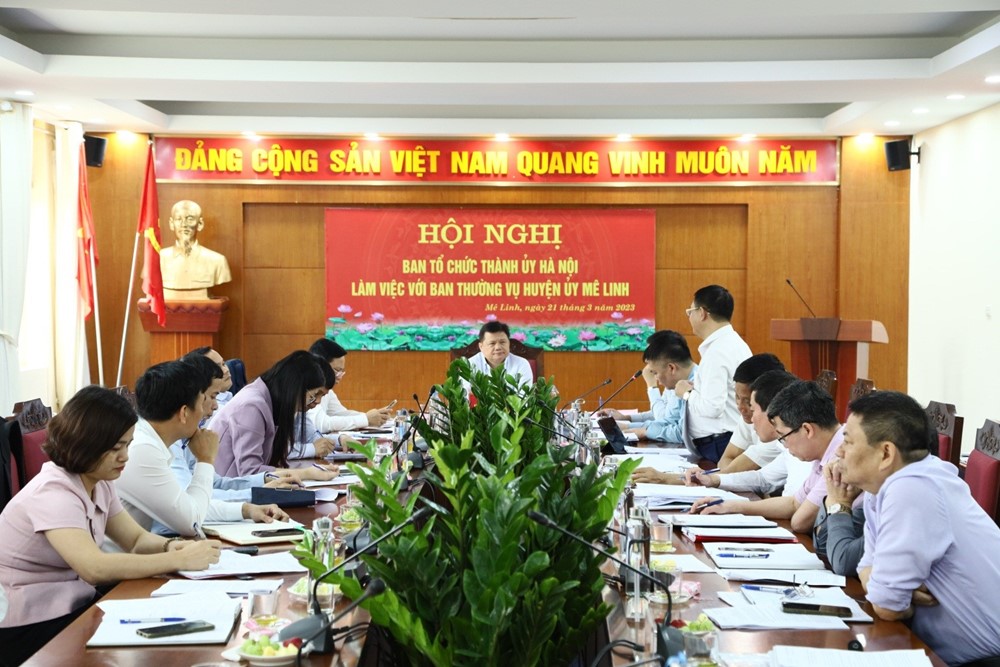 Ban Thường vụ Huyện ủy Mê Linh: Quyết liệt chỉ đạo, giải quyết thành công nhiều vấn đề khó - ảnh 2