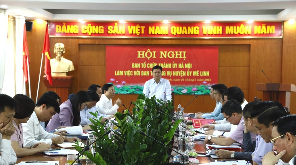 Ban Thường vụ Huyện ủy Mê Linh: Quyết liệt chỉ đạo, giải quyết thành công nhiều vấn đề khó - ảnh 3