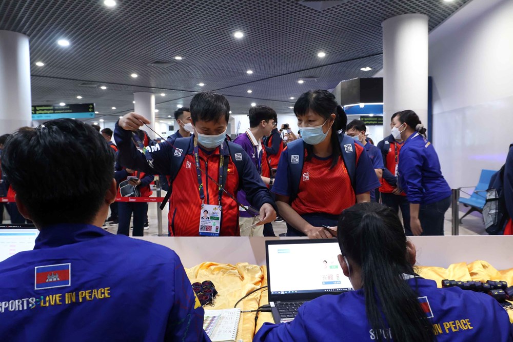 Đoàn Thể thao Việt Nam gia nhập Làng VĐV SEA Games 32 - ảnh 1