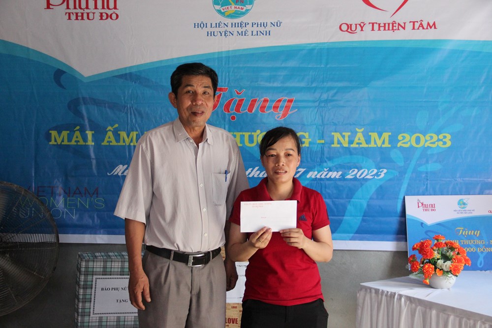 Báo Phụ nữ Thủ đô hỗ trợ phụ nữ khó khăn huyện Mê Linh xây, sửa “mái ấm”  - ảnh 7