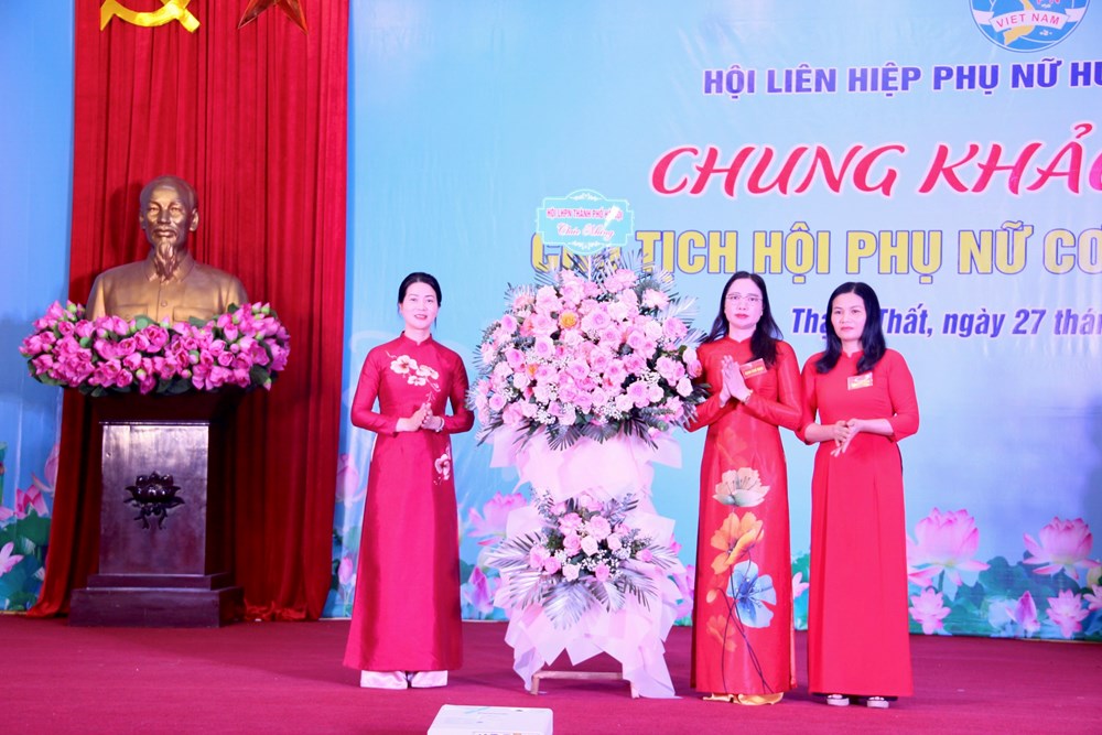 Chung khảo Hội thi Chủ tịch phụ nữ cơ sở giỏi huyện Thạch Thất - ảnh 3