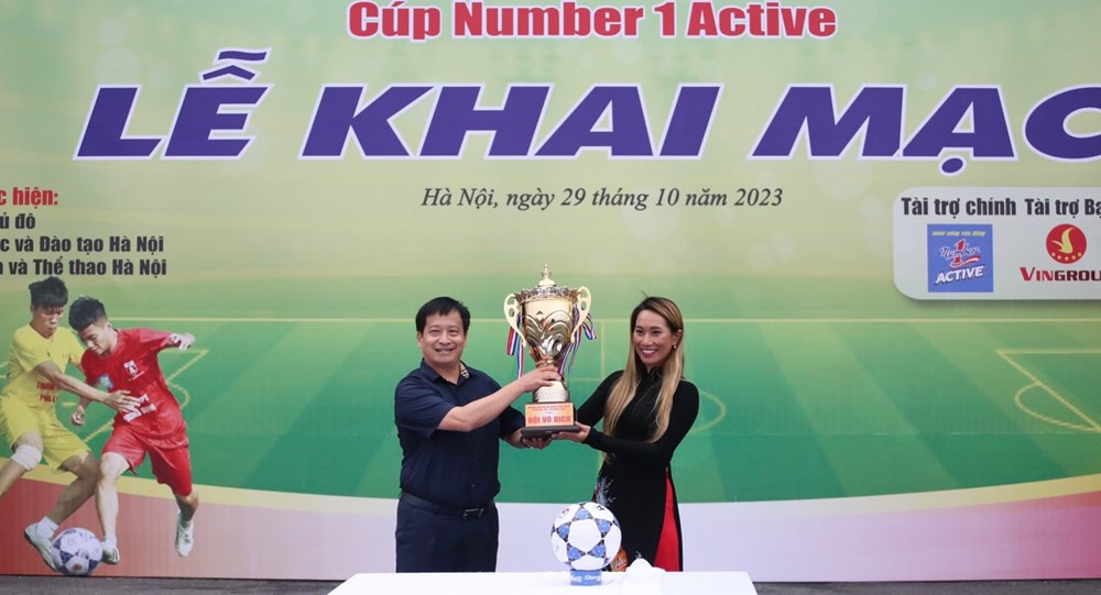Khai mạc giải bóng đá THPT Hà Nội - An ninh Thủ đô 2023 - ảnh 2