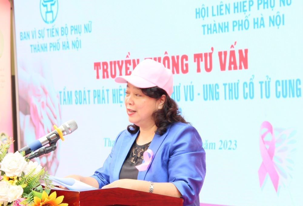 Tư vấn, tầm soát ung thư vú, ung thư cổ tử cung cho phụ nữ huyện Thanh Trì, Ba Vì - ảnh 1