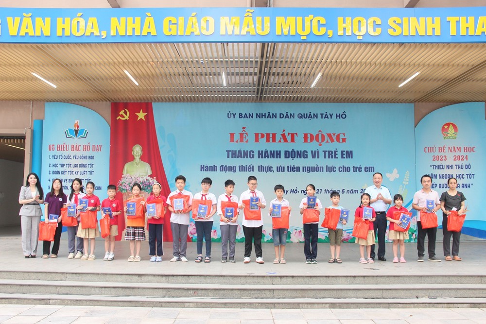 UBND quận Tây Hồ: Phát động tháng hành động vì trẻ em - ảnh 5
