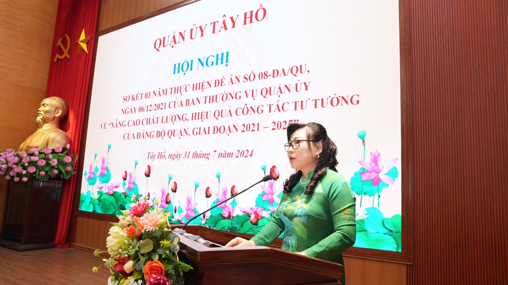 Quận uỷ Tây Hồ: Không ngừng đổi mới, nâng cao chất lượng, hiệu quả công tác tư tưởng của Đảng bộ - ảnh 1