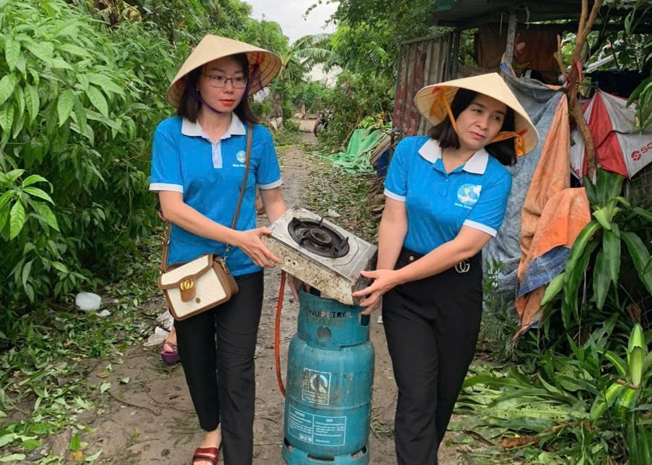 Thành lập nhóm “Phụ nữ Hoàng Mai ứng phó với thiên tai“ - ảnh 1