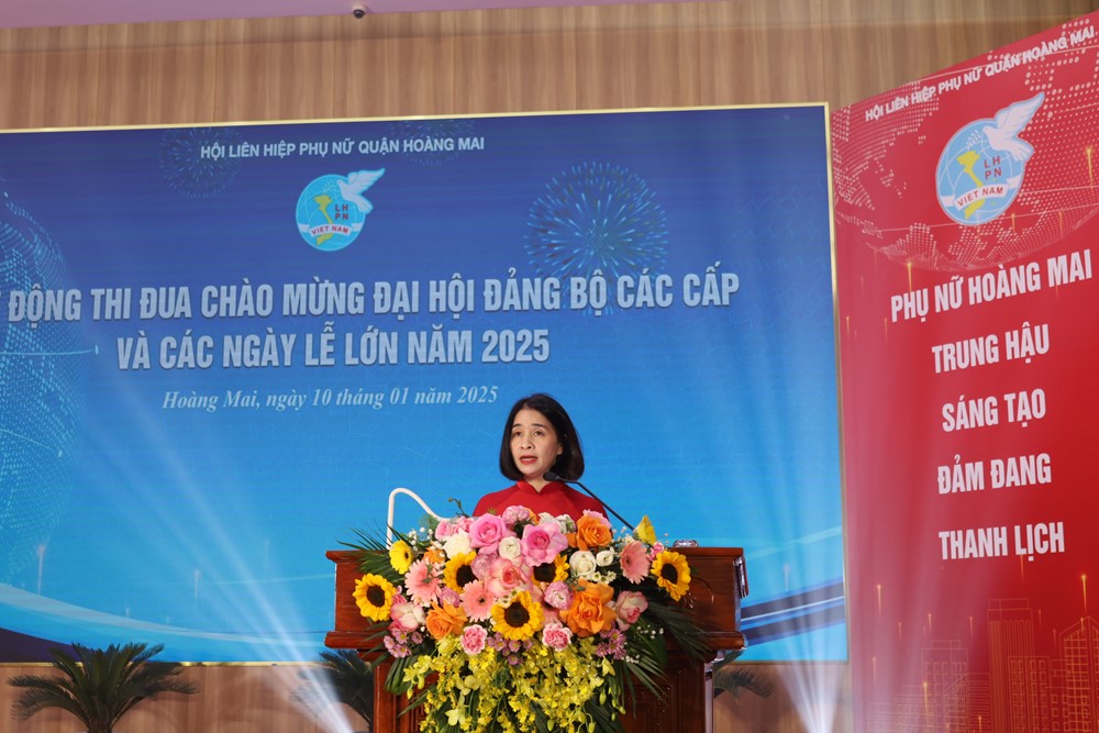 Hội Liên hiệp Phụ nữ Quận Hoàng Mai: Hoàn thành xuất sắc nhiệm vụ trọng tâm năm 2024 - ảnh 1