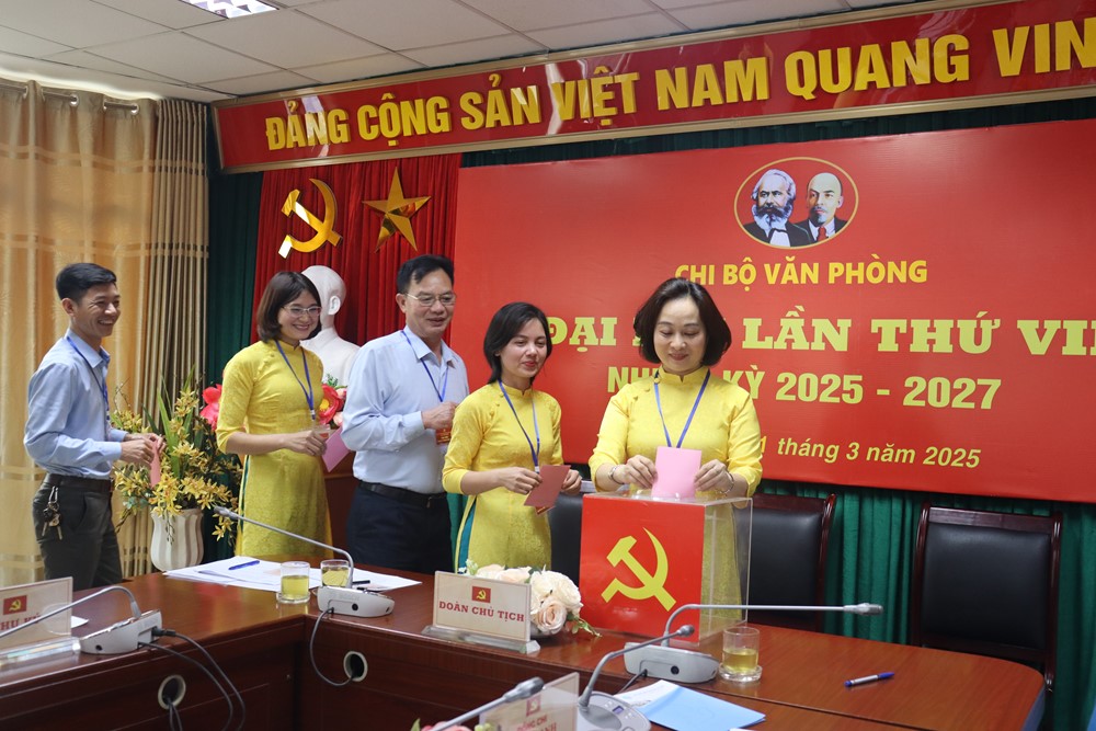 Đại hội Chi bộ Văn phòng Hội LHPN Hà Nội: Đoàn kết, đổi mới để phát triển bền vững - ảnh 6