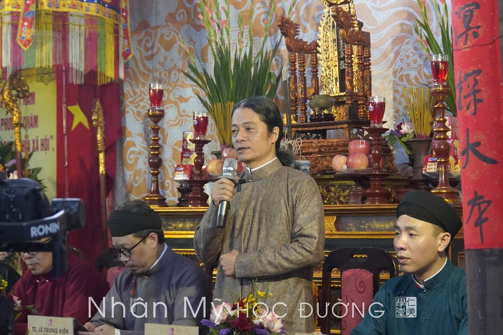 Độc đáo lễ khai giảng tại Nhân Mỹ học đường: Hành trình tri thức khởi đầu từ những nghi thức cổ truyền - ảnh 4