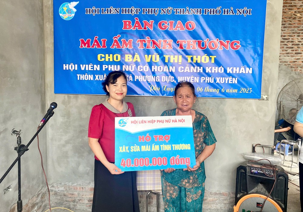 Niềm vui trong mái ấm cho gia đình hội viên phụ nữ huyện Phú Xuyên - ảnh 1