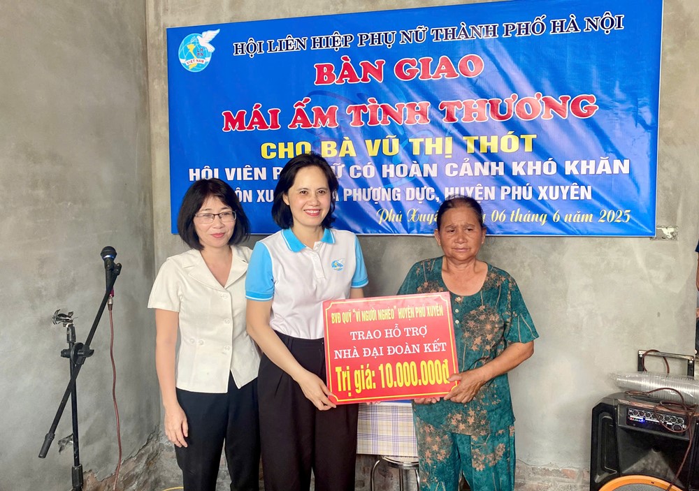 Niềm vui trong mái ấm cho gia đình hội viên phụ nữ huyện Phú Xuyên - ảnh 4