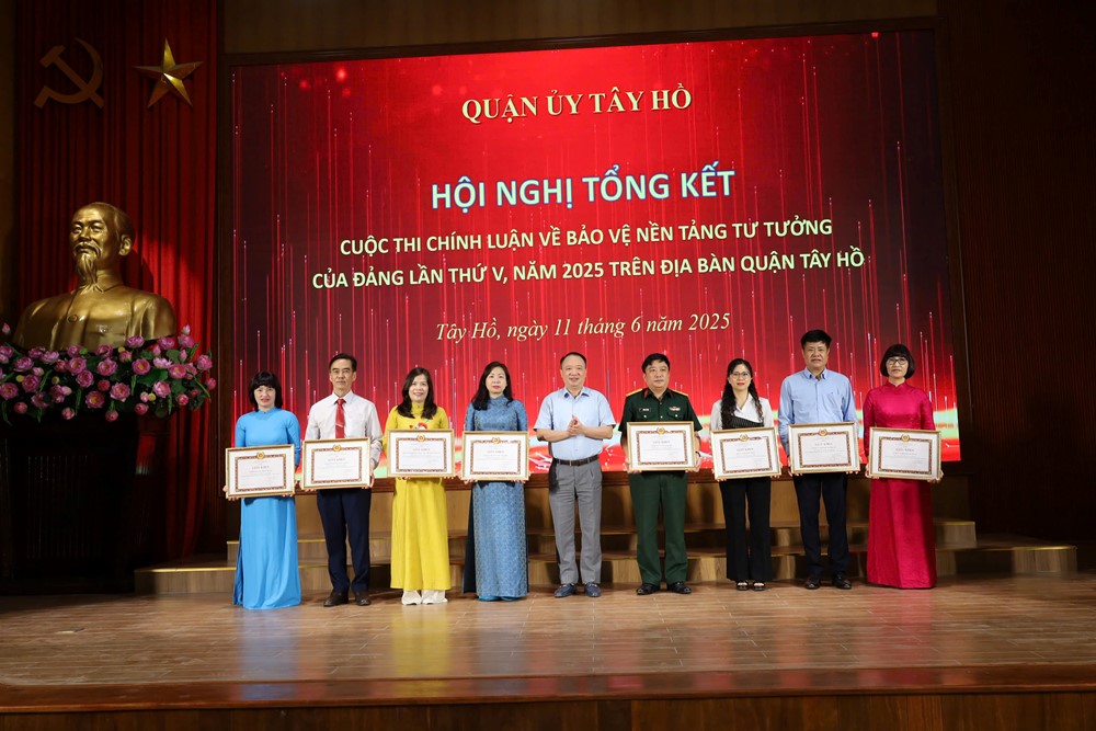 Quận Tây Hồ: Khẳng định bản lĩnh, củng cố nền tảng tư tưởng Đảng qua cuộc thi chính luận - ảnh 2