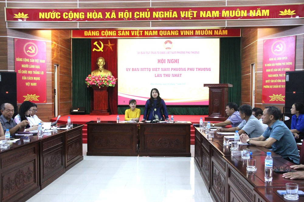 Hội nghị lần thứ Nhất UB MTTQ Việt Nam phường Phú Thượng: Kiện toàn bộ máy, sẵn sàng nhiệm vụ mới - ảnh 5