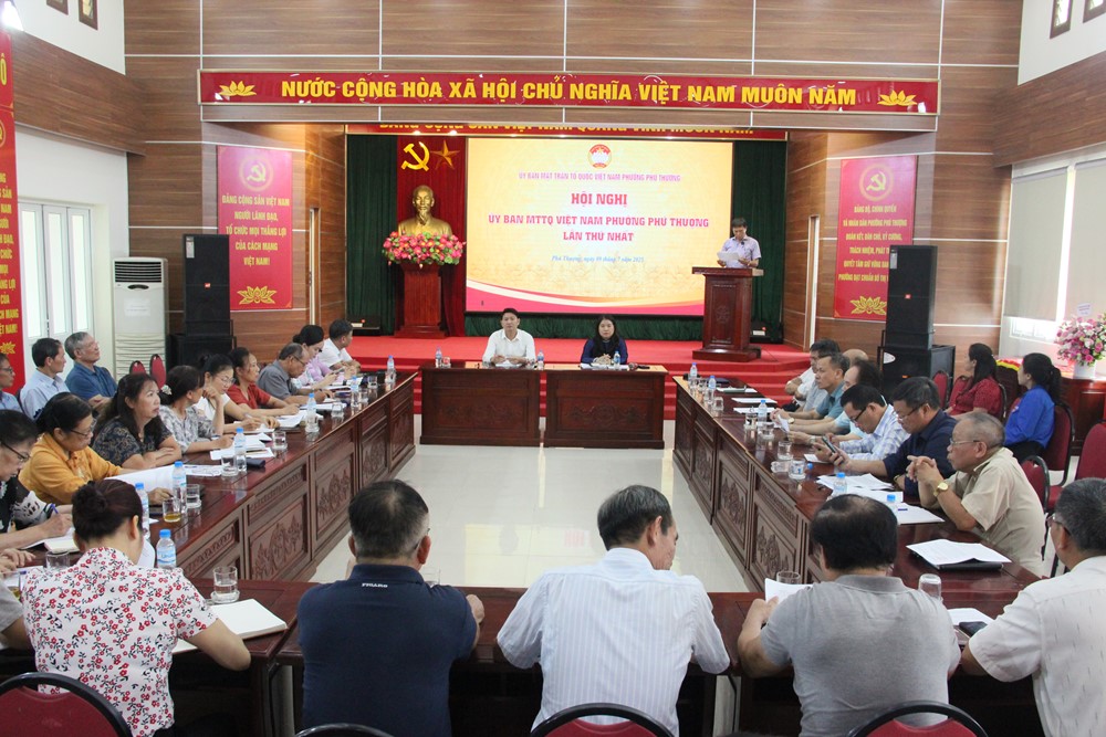 Hội nghị lần thứ Nhất UB MTTQ Việt Nam phường Phú Thượng: Kiện toàn bộ máy, sẵn sàng nhiệm vụ mới - ảnh 1