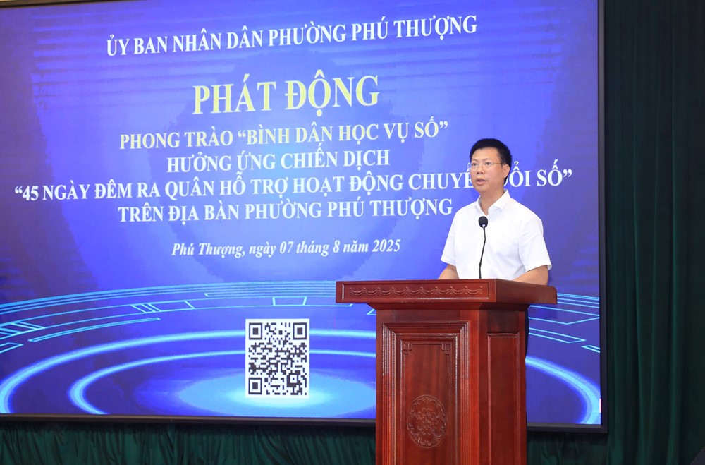 Phường Phú Thượng ra quân 45 ngày đêm, đưa công nghệ số đến tận người dân - ảnh 2