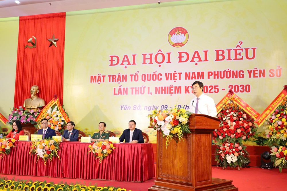 Đại hội MTTQ phường Yên Sở: Đoàn kết, sáng tạo cho nhiệm kỳ mới - ảnh 5