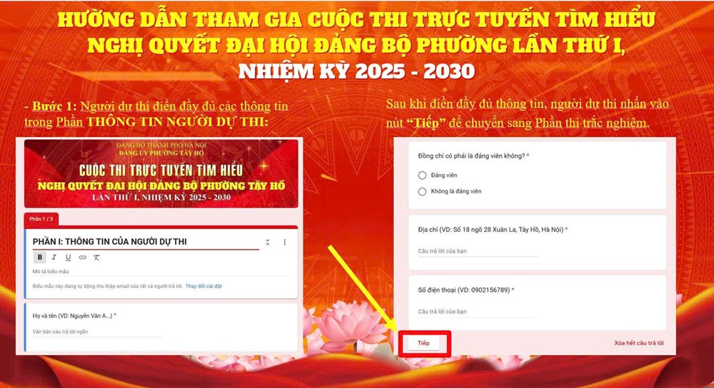 Tiên phong ứng dụng công nghệ, phường Tây Hồ phát động Cuộc thi tìm hiểu Nghị quyết trực tuyến - ảnh 3