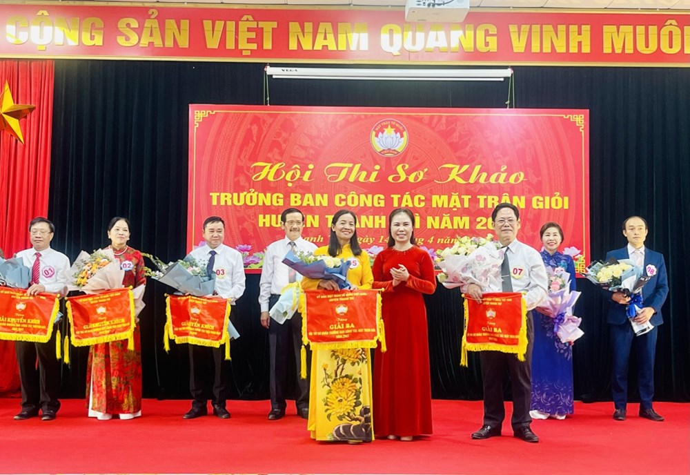 MTTQ huyện Thanh Trì tổ chức Hội thi sơ khảo “Trưởng ban công tác Mặt trận giỏi” năm 2023 - ảnh 9