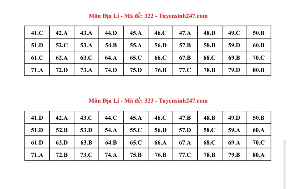Gợi ý đáp án bài thi tổ hợp Khoa học xã hội  - ảnh 8